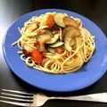 ctokoro's cooksnap of when they made ズッキーニとトマトのシンプルパスタ.