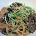 中華街's cooksnap of when they made 牛肉とレンコンの甘辛炒め～水菜入り.