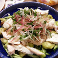 クックTVQUZ8☆'s cooksnap of when they made 茄子と茗荷と紫蘇の棒棒鶏サラダ♪.