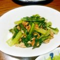 B子chan's cooksnap of when they made ☆糖質オフ☆ 小松菜とツナの炒め物.