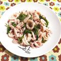 ゆにこーん☆'s cooksnap of when they made ヤリイカとセロリの葉っぱの炒め物.