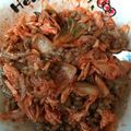 ガウゼ's cooksnap of when they made ダイエットにも♪ササミと納豆のキムチ和え.