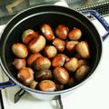 *neige*'s cooksnap of when they made 炊飯器de栗を蒸す☆.