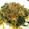 momonana☆'s cooksnap of when they made 水菜とチクワ炒め.