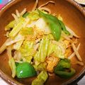 とにーにょ's cooksnap of when they made 厚揚げとキャベツのピリ辛炒め.