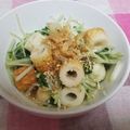 ちゃみ坊's cooksnap of when they made 水菜とチクワ炒め.