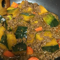 あいすくりんすき's cooksnap of when they made かぼちゃとひき肉の簡単うま煮.