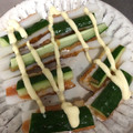 ダサコ's cooksnap of when they made ★ちくわのきゅうりたらこ詰め★.