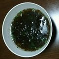 ルイユイ♡mom's cooksnap of when they made もずくスープ.