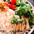 ちうちう＆ぷうぷう's cooksnap of when they made 絶品ジンジャーソースのシンガポールライス.
