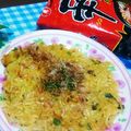 めみたん☆'s cooksnap of when they made 辛ラーメンde和風きのこガレット.