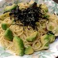 エルルン's cooksnap of when they made めんつゆで♪アボカドの和風わさびパスタ.
