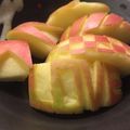 ごごんた's cooksnap of when they made 飾り切り♫ LOVEリンゴ.