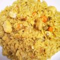 へんてこくまさん's cooksnap of when they made 炊飯器でカレーピラフ.