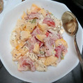 nico_p_q's cooksnap of when they made 柿と生ハムの粒マスタードサラダ.