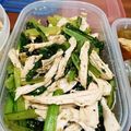 ニカちん's cooksnap of when they made レンジで♪ほうれん草と鶏肉のナムル風.