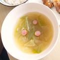 ♡ねい♡'s cooksnap of when they made 生マロニーのコンソメスープ（電子レンジ）.