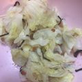 クックJOA8D2☆'s cooksnap of when they made 梅干と塩昆布で♪簡単キャベツサラダ.