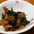chihira's cooksnap of when they made ご飯にバッチリ！ラディッシュの葉の佃煮.