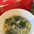 tikariri's cooksnap of when they made 豆もやしわかめスープ.