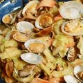 ☆☆由香ちん☆☆'s cooksnap of when they made アサリ・キャベツ★ガリバタ醤油蒸し.