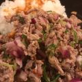 ＊ono＊'s cooksnap of when they made お手軽タイ飯♪ラープ・ムゥの挽肉かけご飯.