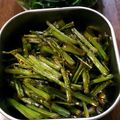 さくべえ's cooksnap of when they made 捨てないで♪セロリの葉っぱのキンピラ.