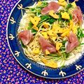 ふたごゆき's cooksnap of when they made チーザで☆生ハムと水菜のペペロンチーノ.