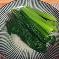 yueie's cooksnap of when they made 小松菜の茹で方♡.