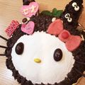 Chamo0927's cooksnap of when they made *トトロをかぶったキティちゃんケーキ*.