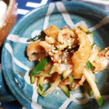 ＴＯＭＯＷＡＴ's cooksnap of when they made ビールに♪鶏皮ときゅうりのキムチ和え.