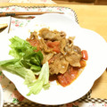 komutatata's cooksnap of when they made ご飯が進む！豚のトマト生姜焼き.