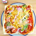 みかん缶☆'s cooksnap of when they made 油揚げピザ.
