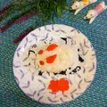 ももちゃんのれしぴ's cooksnap of when they made 【簡単デコご飯】ごはんでウサギ.
