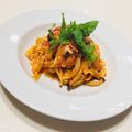 馬鹿三昧's cooksnap of when they made フィットチーネのトマトクリームパスタ.