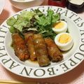 yakopo's cooksnap of when they made 簡単甘辛味たっぷり野菜の豚肉巻き.