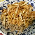コガモとカルガモ's cooksnap of when they made 冷でも温でも！ピリ辛肉ねぎそばつけ麺.