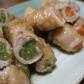 ♪きりん♪'s cooksnap of when they made ウチのインゲンの肉巻き（和風照り焼き）.