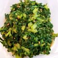 ＊Chay＊'s cooksnap of when they made 味付けは麺つゆだけ☆大根葉の炒め物.