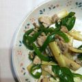 クック7U9OGL☆'s cooksnap of when they made エリンギとマコモダケ　豚肉炒め.