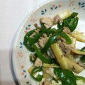 クック7U9OGL☆'s cooksnap of when they made エリンギとマコモダケ　豚肉炒め.