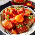 ryu☆ryu's cooksnap of when they made ハマチ漬け丼.