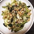 クック0VJ3OD☆'s cooksnap of when they made 刺身こんにゃくと小松菜のにんにく炒め.