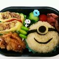 あいす38's cooksnap of when they made ☆キャラ弁♪ミニオンおにぎり☆.