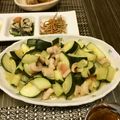 ♡ひな祭り♡'s cooksnap of when they made タコとズッキーニのニンニク炒め.