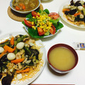 くまのこのっこ's cooksnap of when they made 里芋と枝豆のそぼろあん.