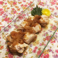 なつき☆ミ's cooksnap of when they made 鶏肉とこぶおろし♪りんごソース和え.