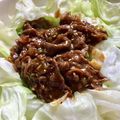 kawaramono's cooksnap of when they made 牛肉と春キャベツのオイスターソース炒め.