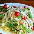 そらうみ太陽ママ's cooksnap of when they made 苦くない！ツナとゴーヤの冷製パスタ☆.