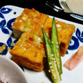 津和野's cooksnap of when they made 厚揚げのネギ味噌焼き　焼酎のお供に♪.